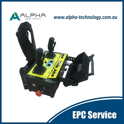 LHD remote control system operating unit from Alpha technology.