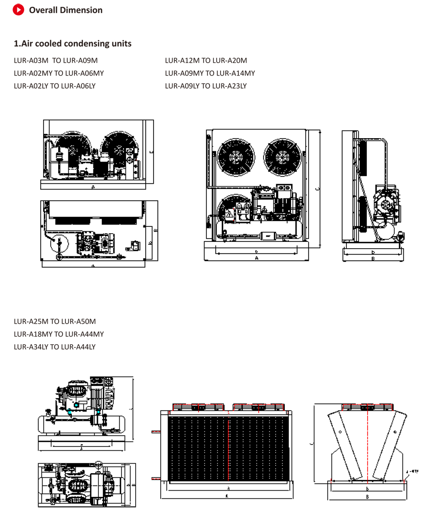 LUR SERIES RFC Compressor Condensing Units Coowor