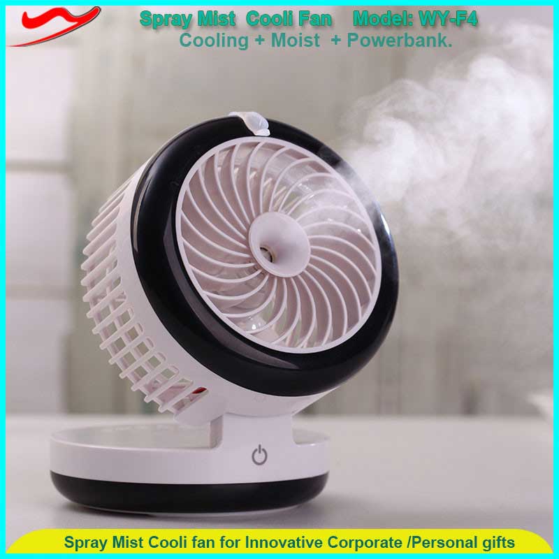 Mini super air cooling fan with Power bank & blowing cold air