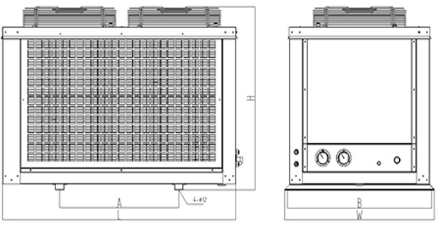 Low Temperature Box Type Condensing Unit with Bitzer Piston Compressor