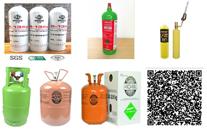 3.4kg/7.5lb Refrigerant Gas R134A for Car Air Conditioning