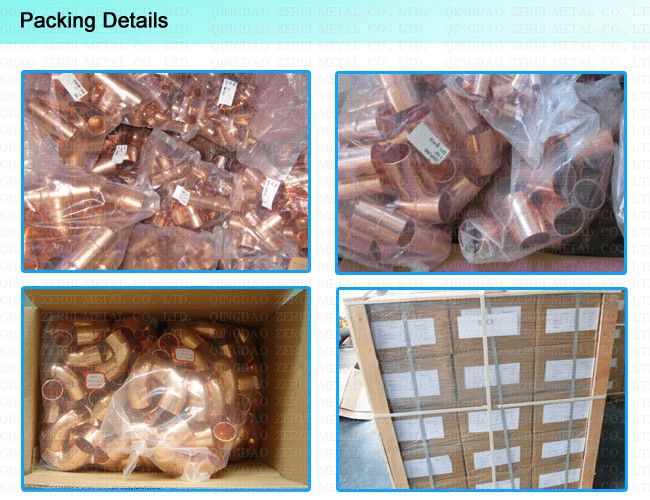 Solder Joint Copper Pipe Fittings for Refrigeration