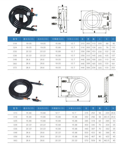 Copper Inner Coxial Heat Exchanger Double Wound