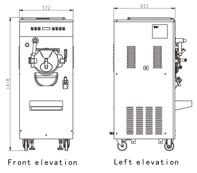 Hard Ice Cream Machine (Oceanpower OPAH20)